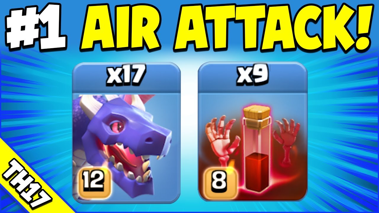 The EASIEST Air Attack for 3 Stars! Easy TH17 Attack Strategy (Clash of Clans)