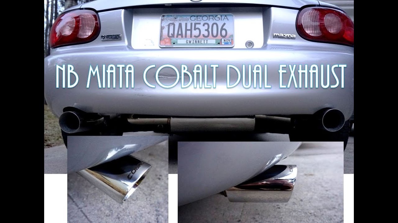 NB Miata Dual Cobalt Exhaust Install & Sound