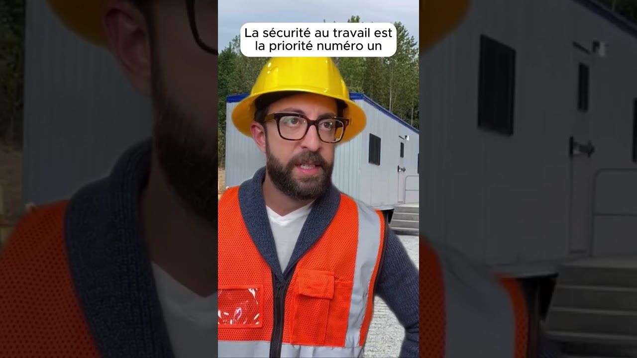 La s&eacute;curit&eacute; au travail est la priorit&eacute; num&eacute;ro 1 #foryou #youtubeshorts #construction #humour #funny