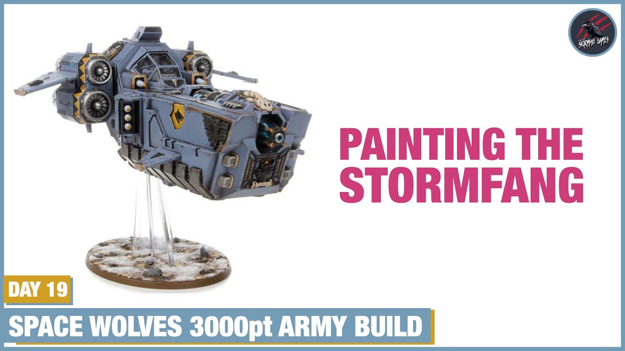 STORMFANG GUNSHIP IS READY FOR BATTLE! Warhammer 40k Challenge - Day 19 Behind The Scenes Stormwolf
