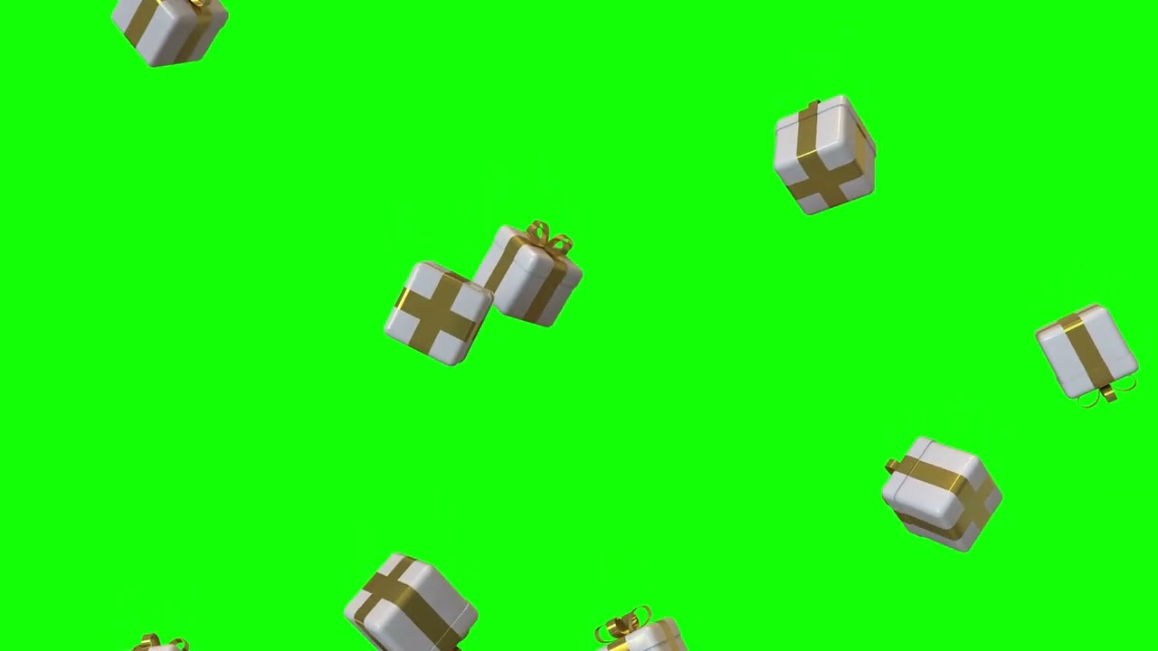 Gift box Green screen