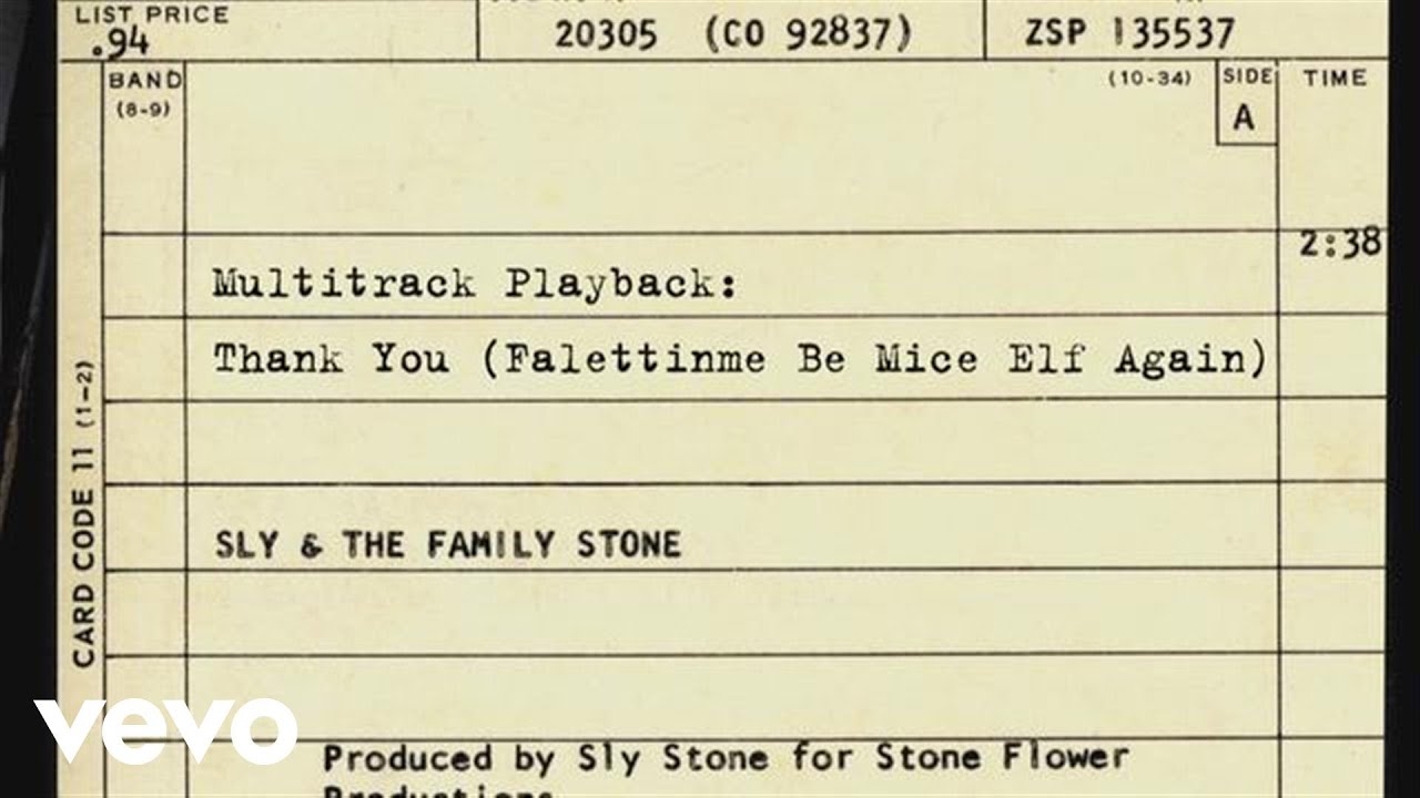 Multitrack Playback: Thank You (Falettinme Be Mice Elf Again) (Interview Clip)