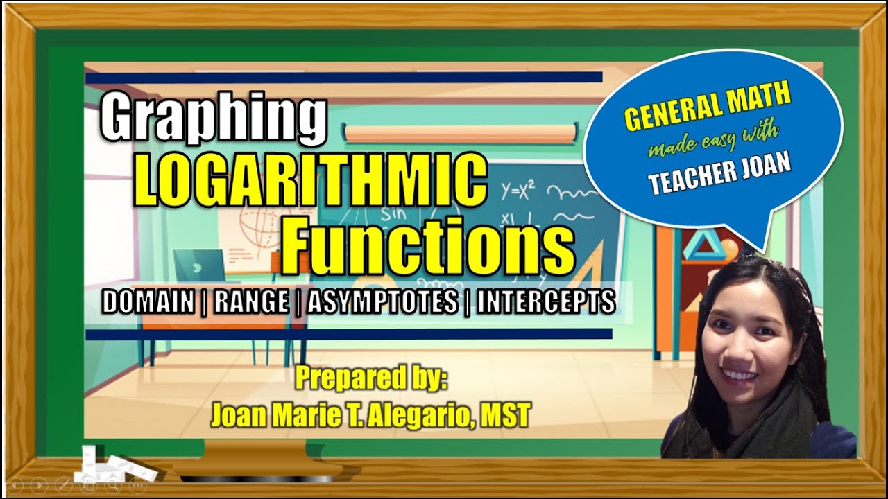 GRAPHING LOGARITHMIC FUNCTIONS | FINDING THE PROPERTIES | General Mathematics
