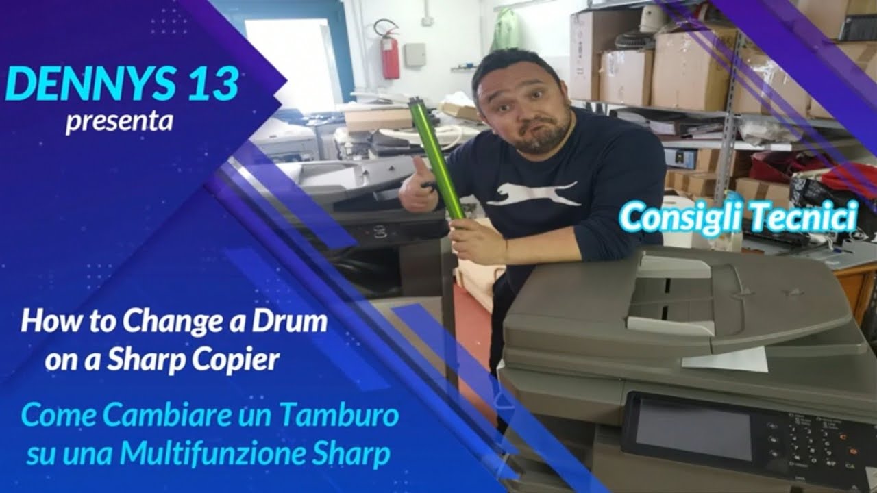 Come cambiare il tamburo su una fotocopiatrice