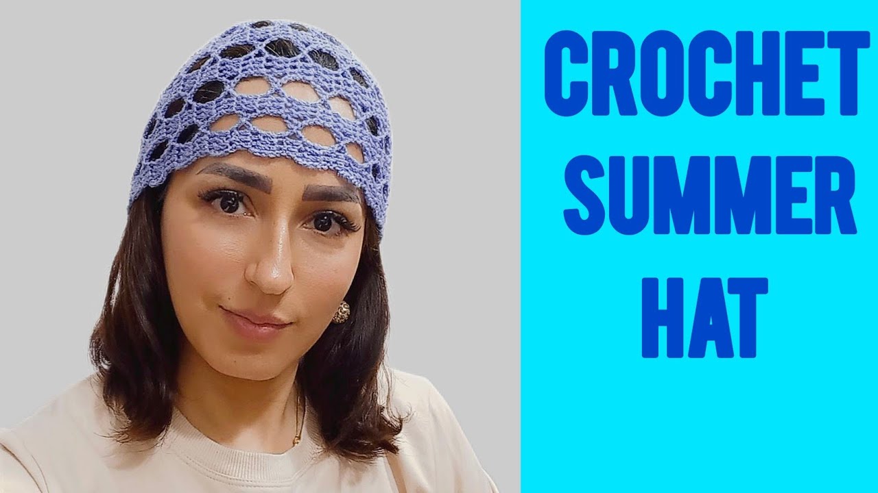 super easy crochet lace hat pattern 😍 crochet summer hat