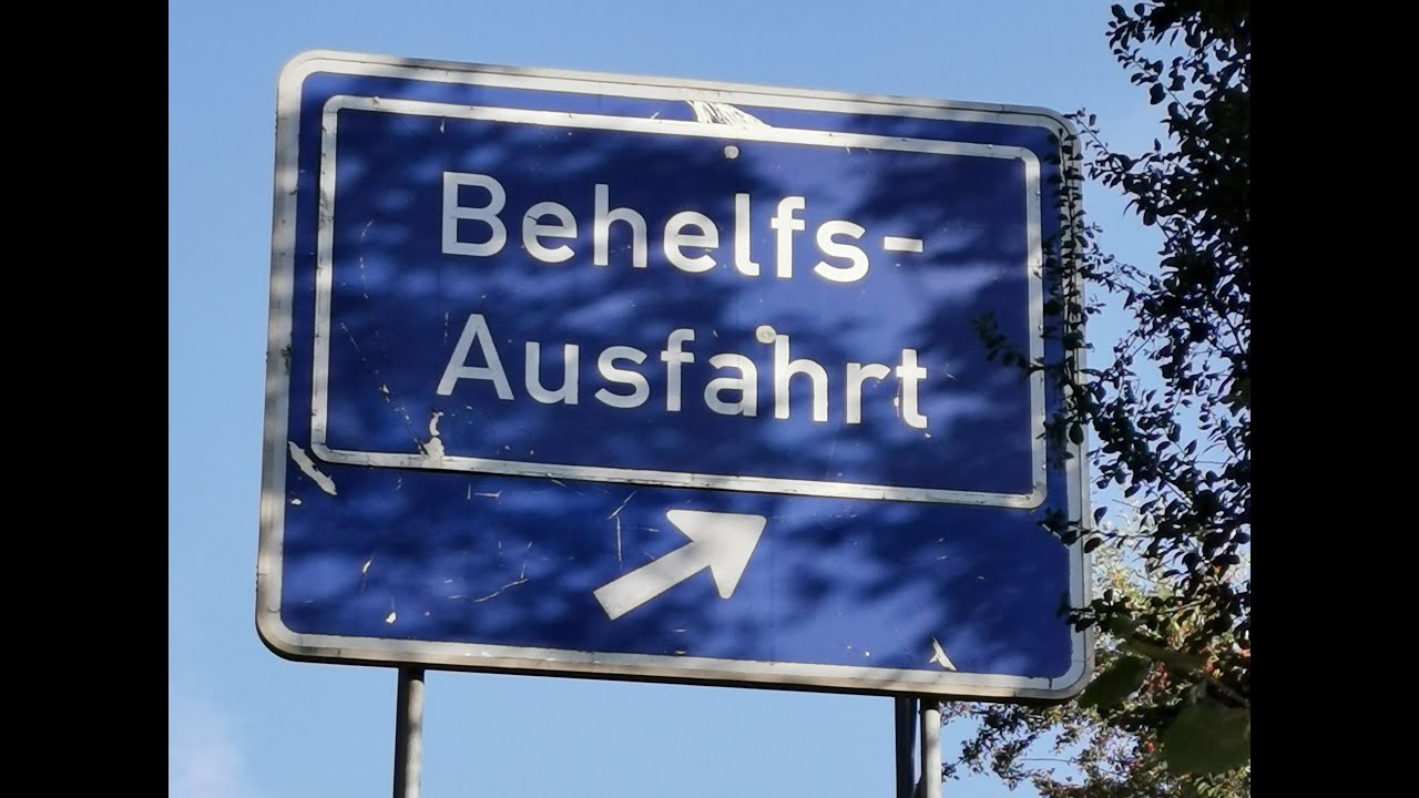 Behelfsausfahrt Hohenstadt Autobahn A8 Stuttgart - Ulm Reichsautobahn Volkspolizei