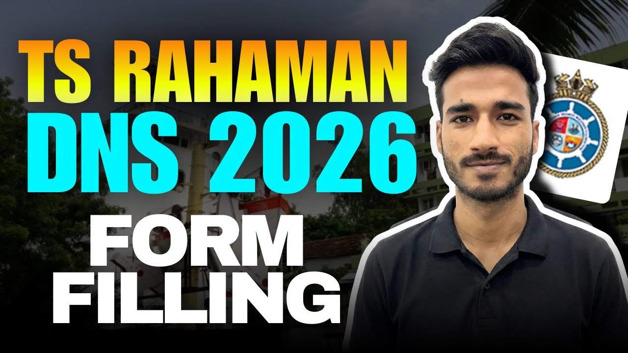 TS RAHAMAN DNS 2026 FORM Filling Video | How To Fill TS RAHAMAN 2026 DNS Form? | Budding Mariners