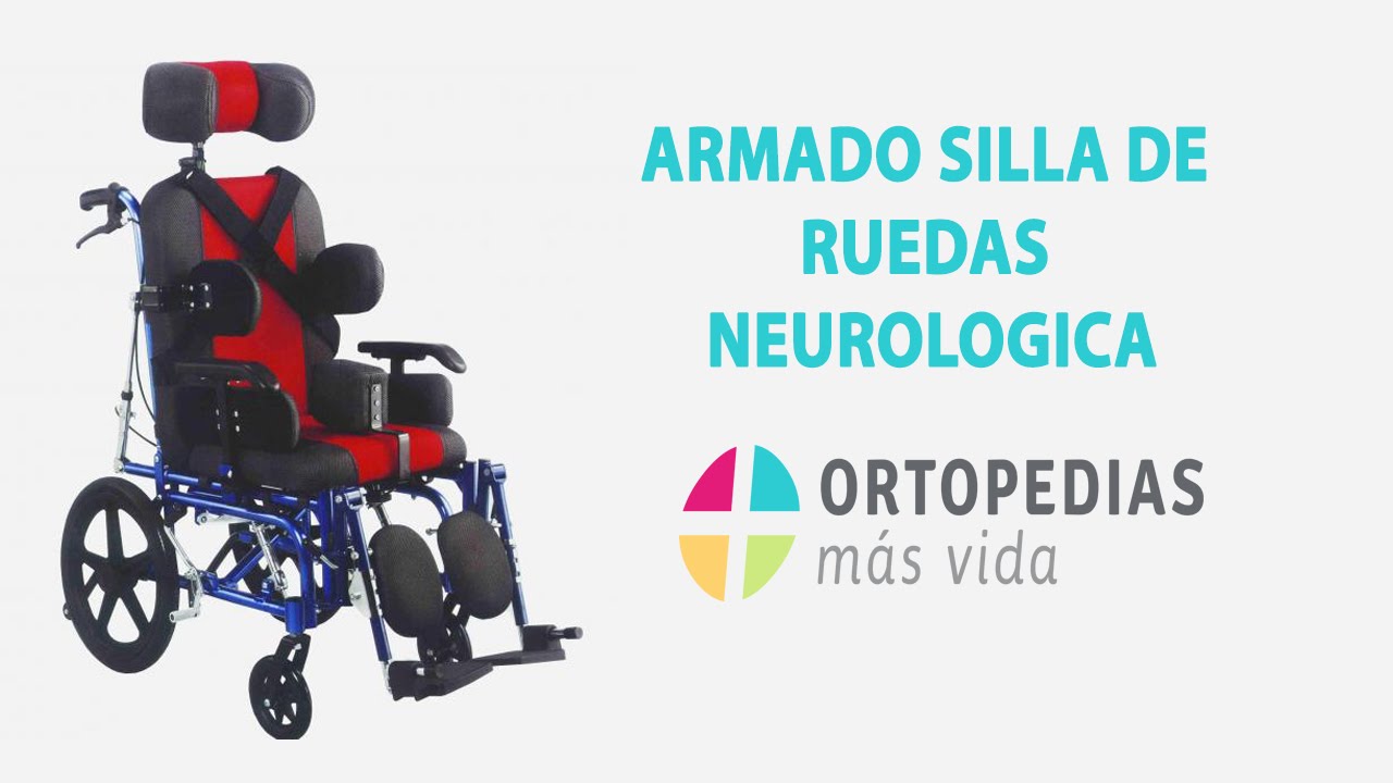 Silla De Ruedas Neurológica Roja Tipo Camilla [Código 3674] - Ortopedias Más Vida
