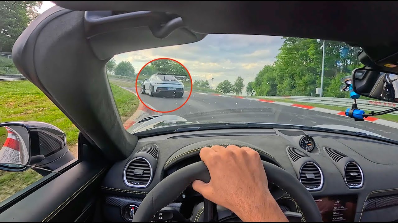SPYDER RS CHASES GT3RS ON THE NORDSCHLEIFE (POV)