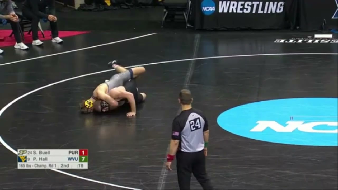 NCAA Wrestling -  Peyton Hall (WVU) vs Stoney Buell (Purdue)