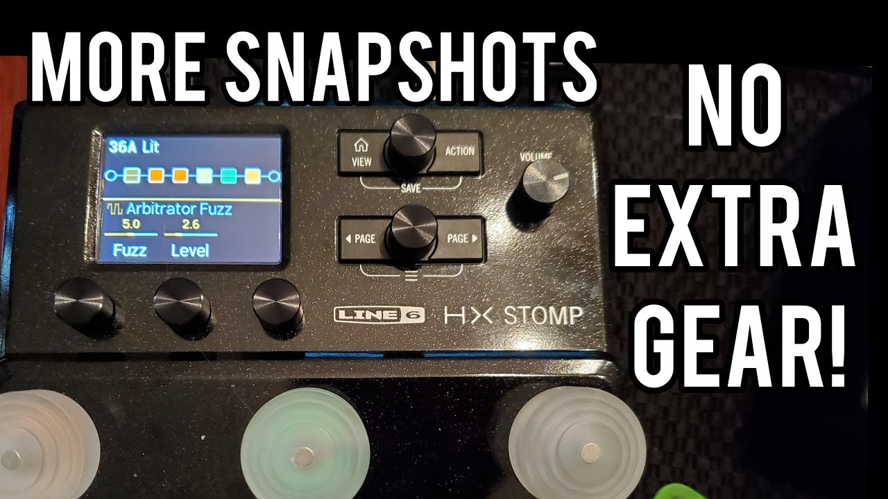 Line 6 HX Stomp Snapshot/Preset Trick- Getting more out of limited space