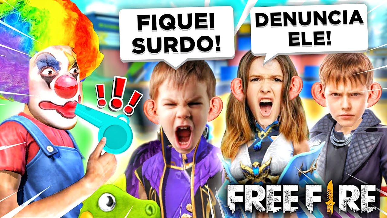 IRRITANDO COM APITO NO CONTRA SQUAD no FREE FIRE 