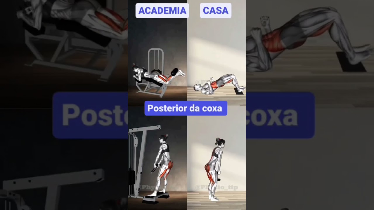 Tonifique a parte posterior da coxa - Seja em casa ou na academia