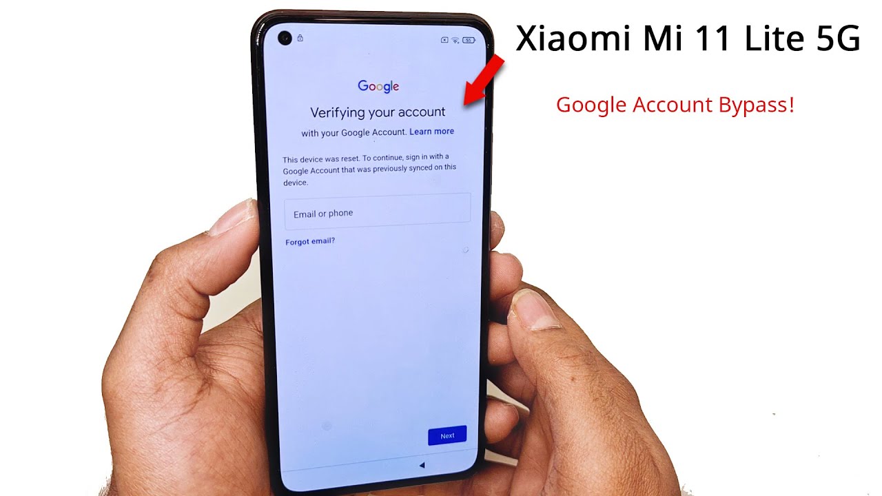 Xiaomi Mi 11 Lite 5G Google Account Bypass | Frp Bypass | Without  computer