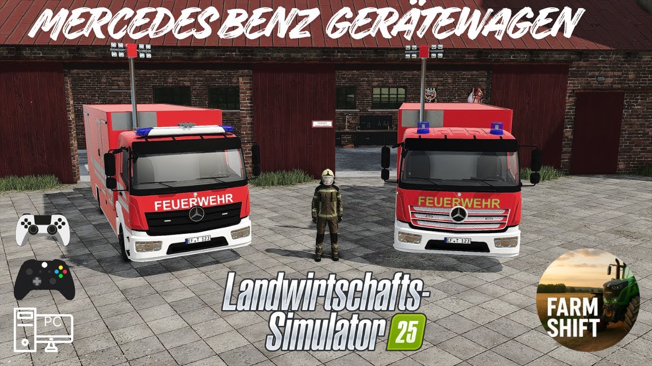 LS25 - Mercedes Benz Feuerwehr Gerätewagen #farmingsimulator #ls25 #feuerwehr