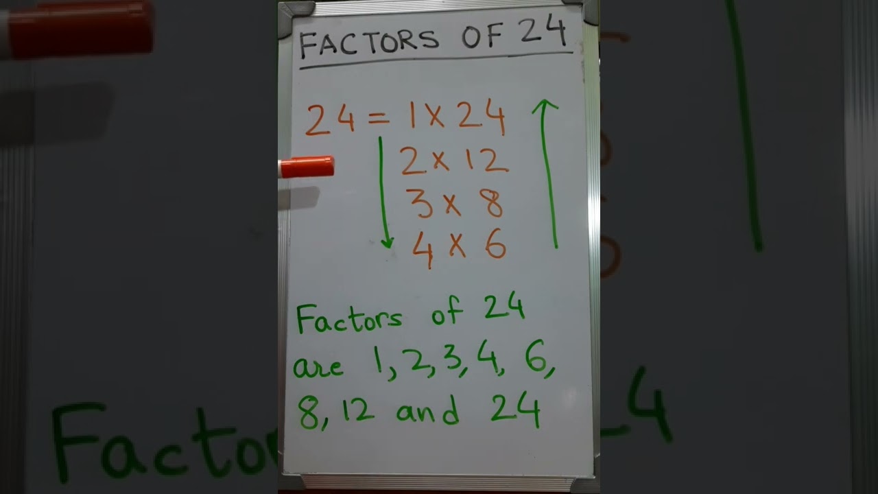 Write all the factors of 24 |#class5maths factors of 24