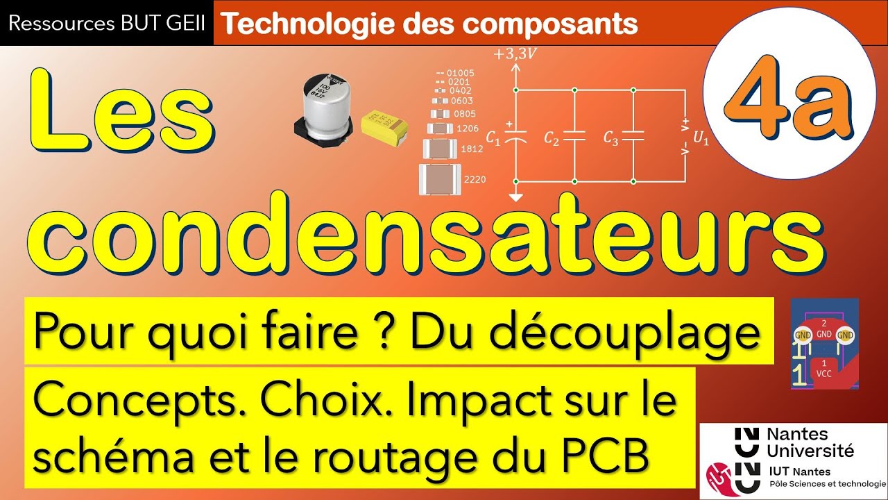 Les condensateurs : Pour quoi faire ? Du découplage. Concepts, choix, impact schéma et routage