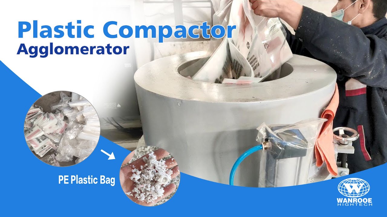 100-2000kg/h PE Plastic Bag Compactor Machine Plastic Densifier Plastic Agglomerator Machine