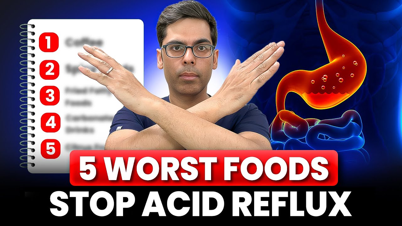 5 foods to avoid to prevent acid reflux and heartburn | what to eat to get rid of acid reflux