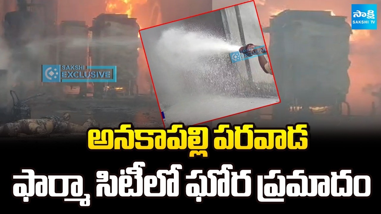 అనకాపల్లి పరవాడ ఫార్మా  సిటీలో ఘోర  ప్రమాదం: Huge Fire Accident at Anakapalli-Parawada Pharma City
