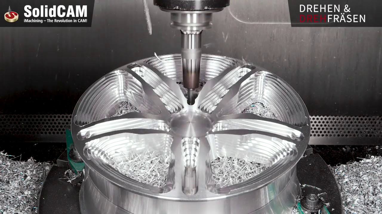 SolidCAM изготовление колесного диска