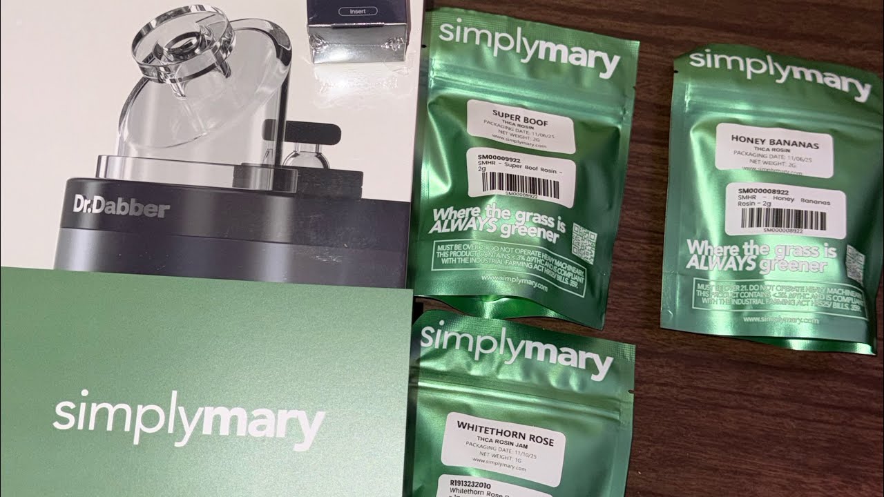 Dr Dabber Switch 2 Unboxing and SimplyMary Rosin First time 