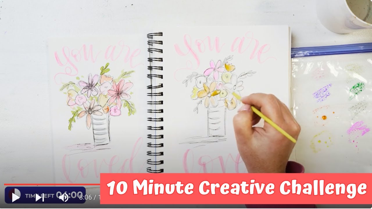You are loved | Quick and Easy 10 Minute Painting & Lettering