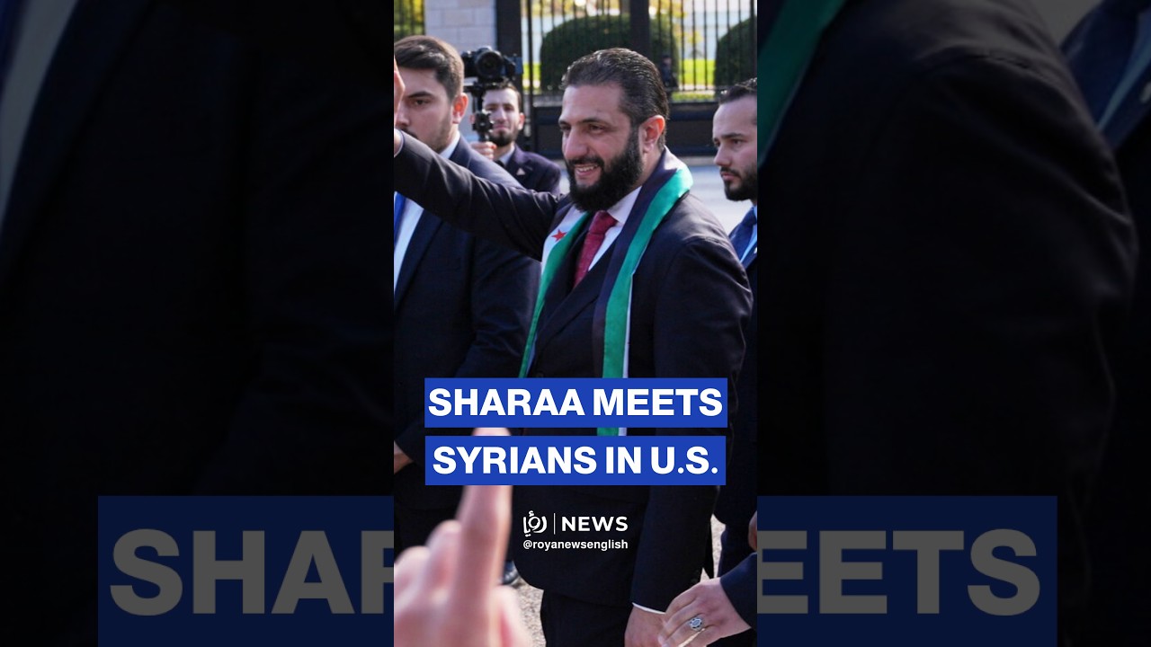 Syrian President Ahmed al-Sharaa meets with Syrian community in US
