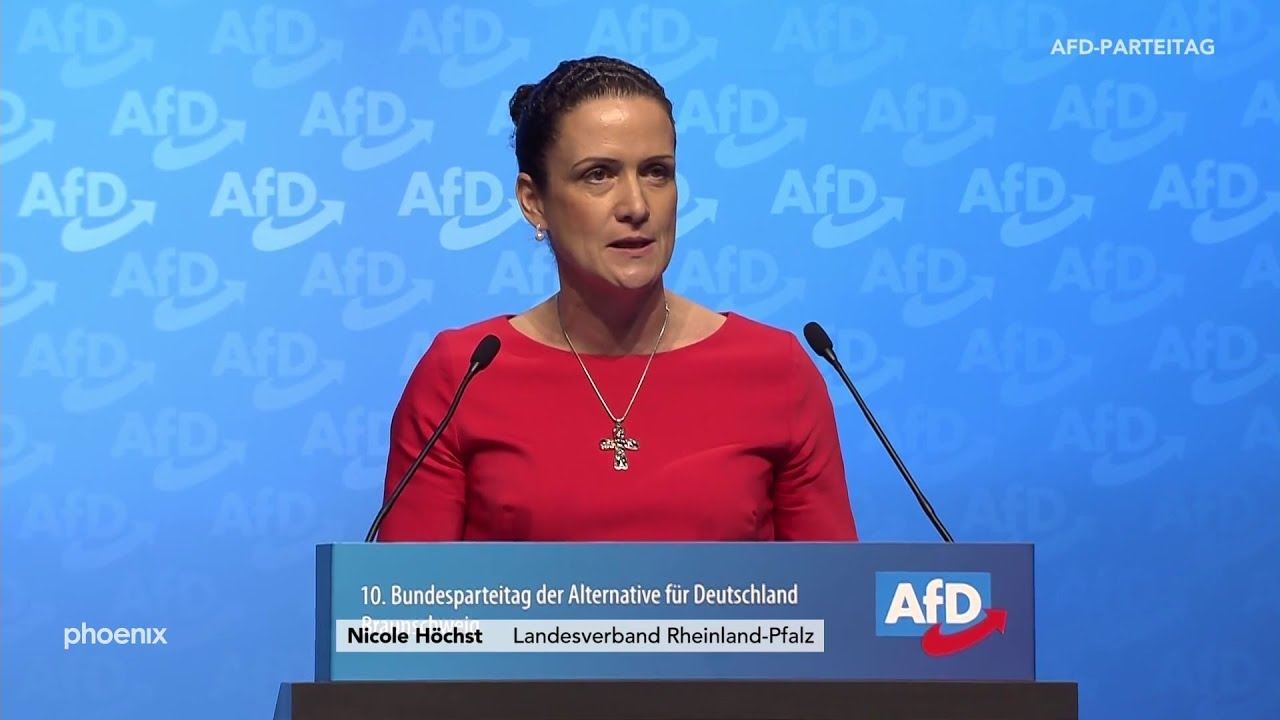 Bewerbungsrede von Nicole Höchst für den Parteivorsitz auf dem AfD-Parteitag am