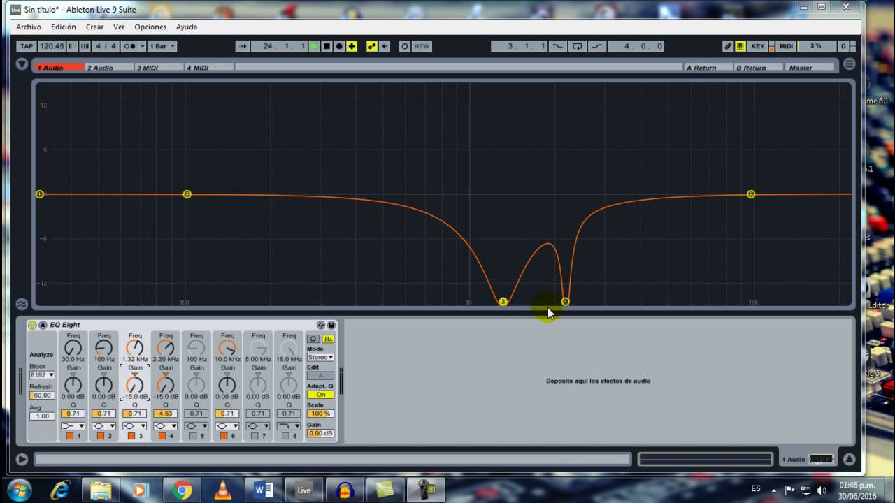 EQ, Frecuencia, afinacion, forma de onda