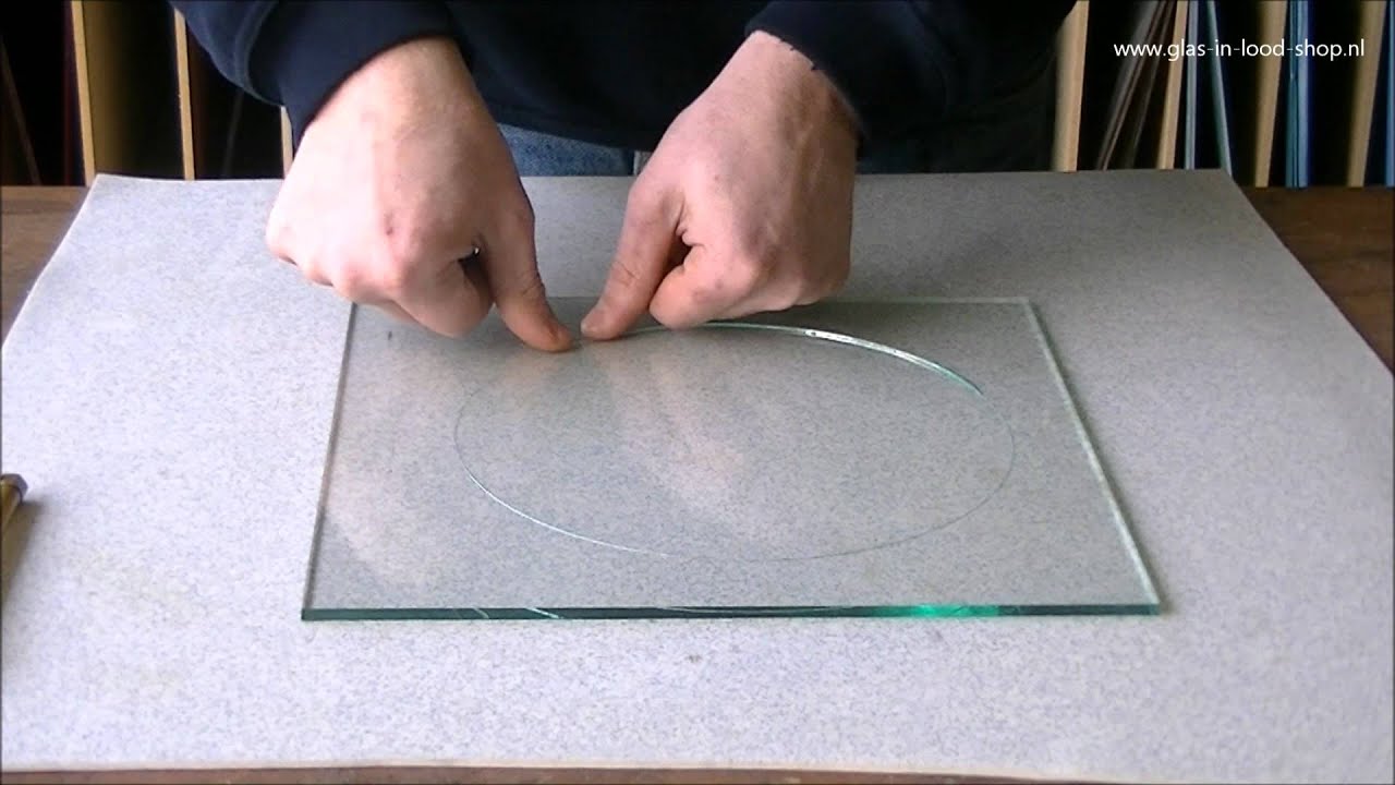 Rond snijden van glas cirkels