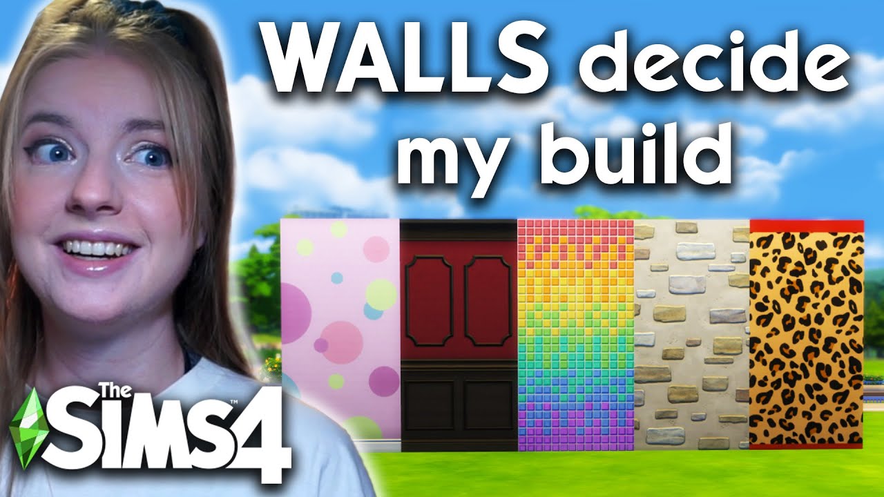 the sims 4 but every room is a random WALL PATTERN