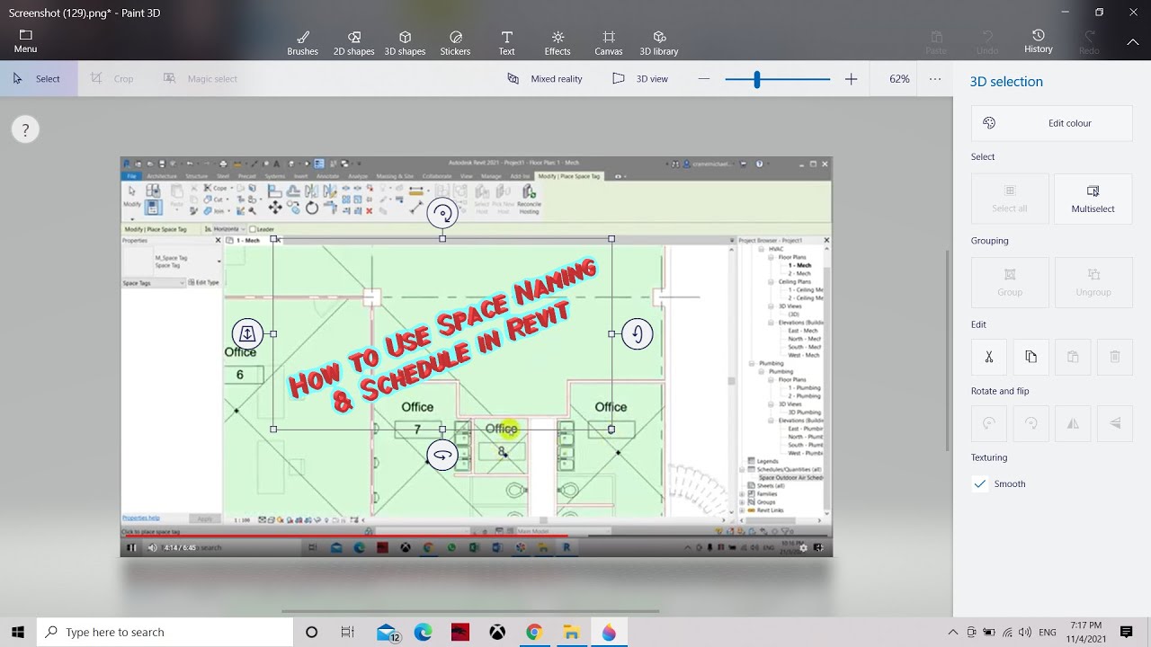 How to Use Space Naming & Schedule in Revit