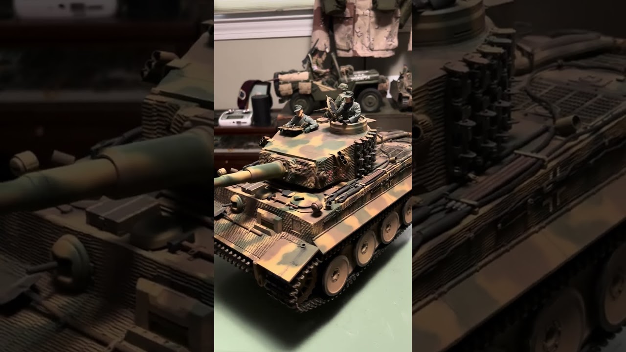 1/16 RC Tank – Stug III,  Tiger 1 and Jagdpanter - Combined Heng Long tanks with 1/16 model kits.