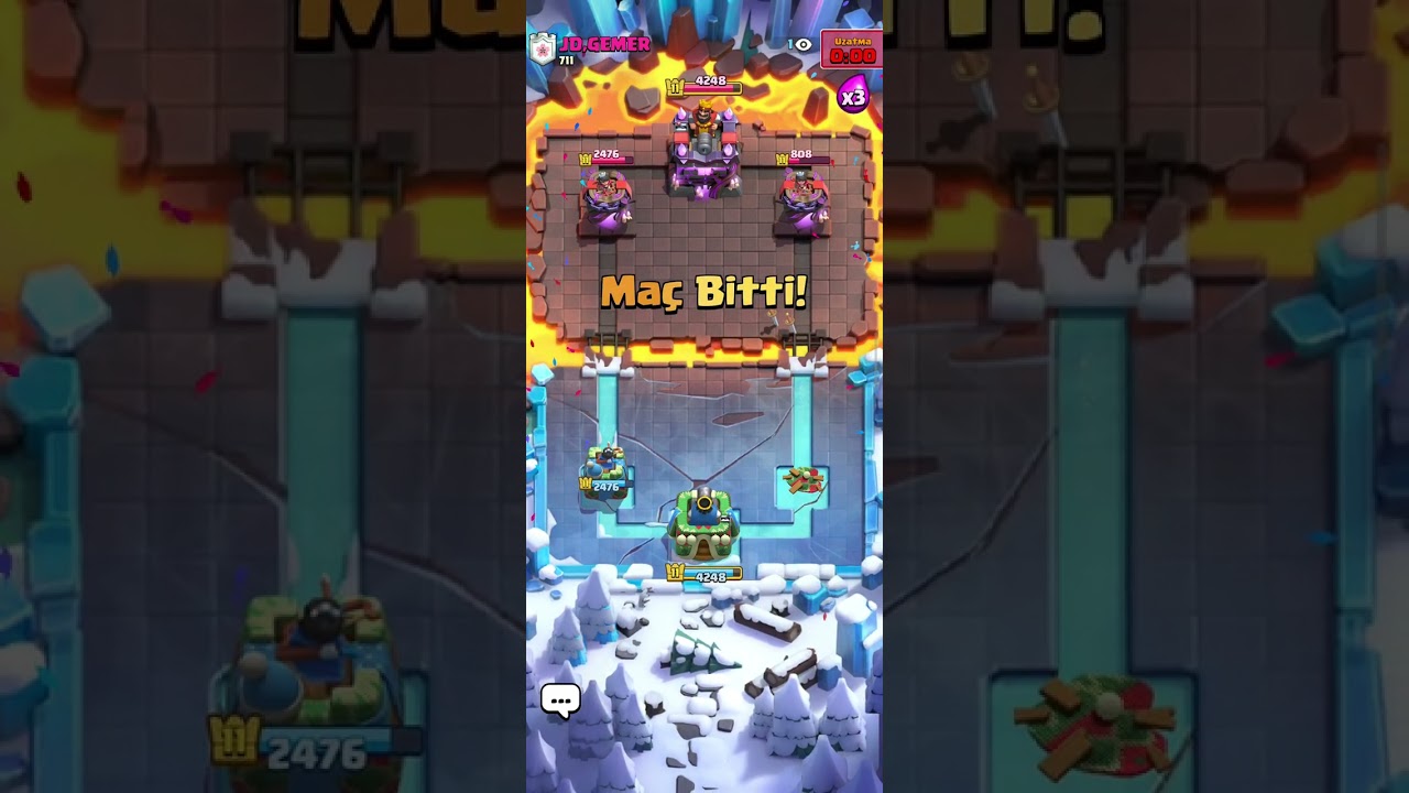 Yeşil butonla maç kazanmak Clash Royale 