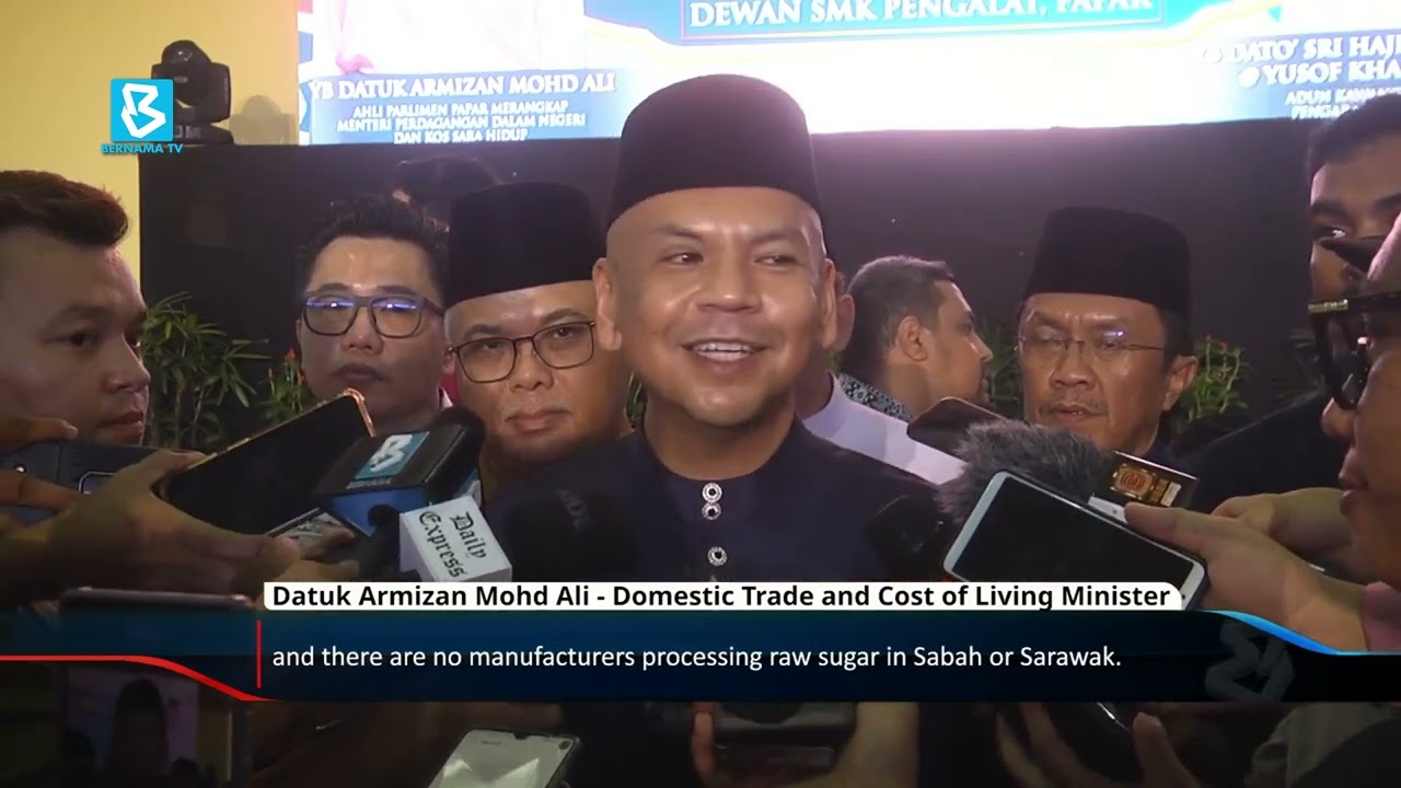 Sugar stockpile: Gov't to establish 2,000-tonne for Sabah, S'wak & Labuan