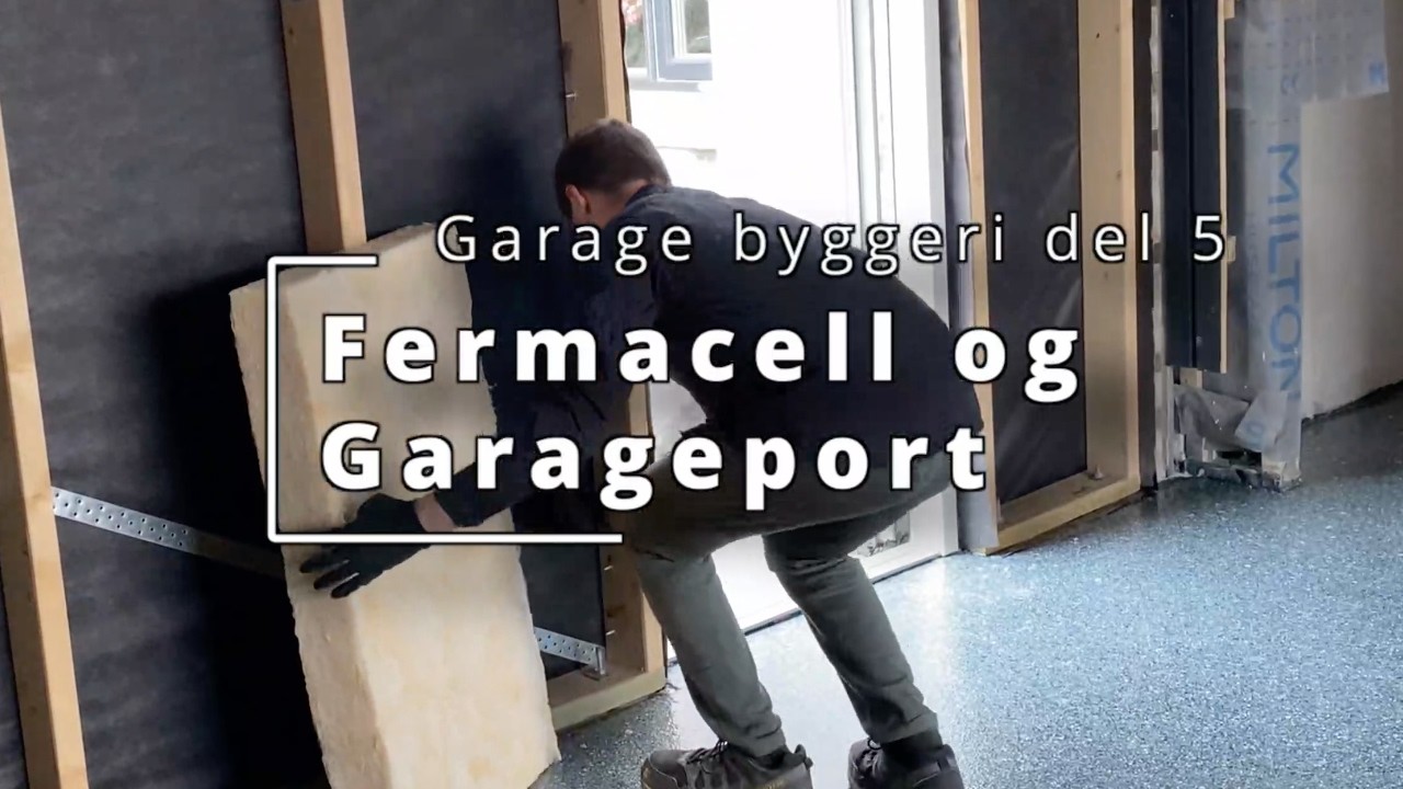 Garage byggeri del 5 - Fermacell og Garageport