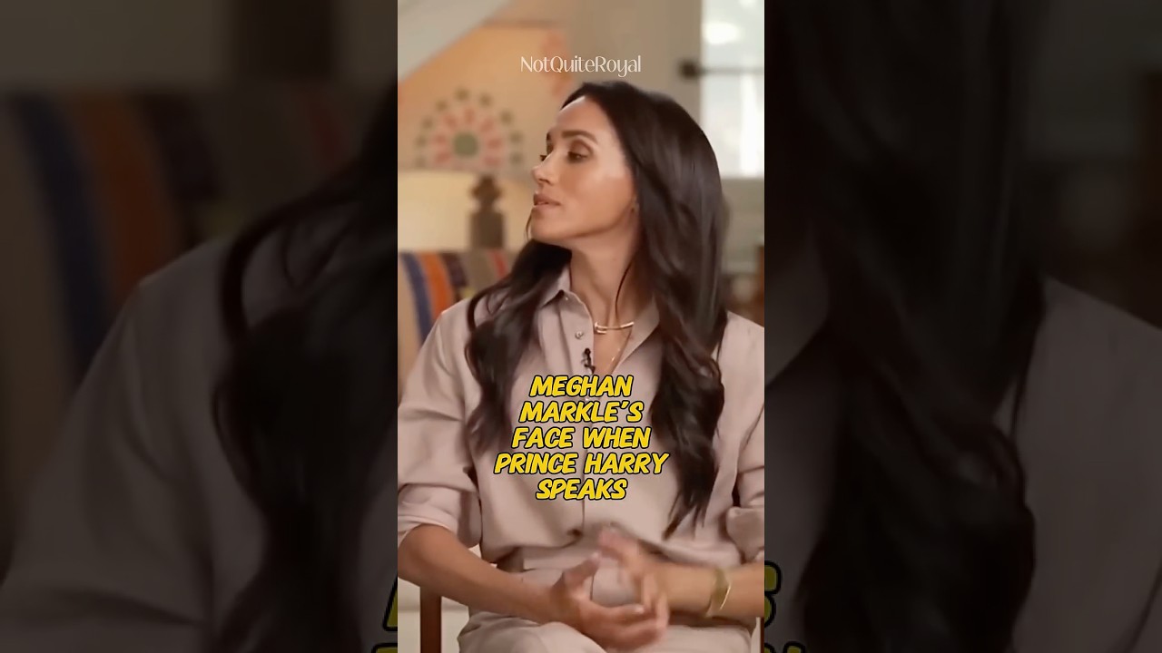 Meghan Markle&rsquo;s Face When Prince Harry Speaks #meghanmarkle #royalfamily