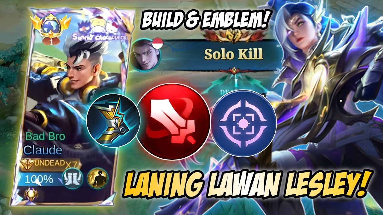 WADUH! MAIN CLAUDE MUSUH LANGSUNG MAKE LESLEY? GIMANA CARA MELAWAN NYA? | TOP GLOBAL CLAUDE - MLBB