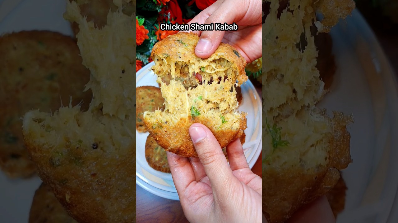 Chicken Shami Kabab Recipe🔥 #shorts #trendingshorts