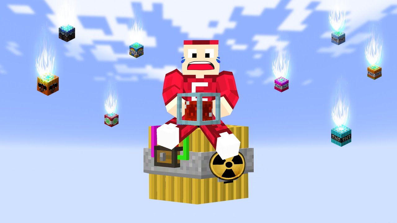 Minecraft Nhưng Sinh Tồn Trên 1 Block Nguyên Tử