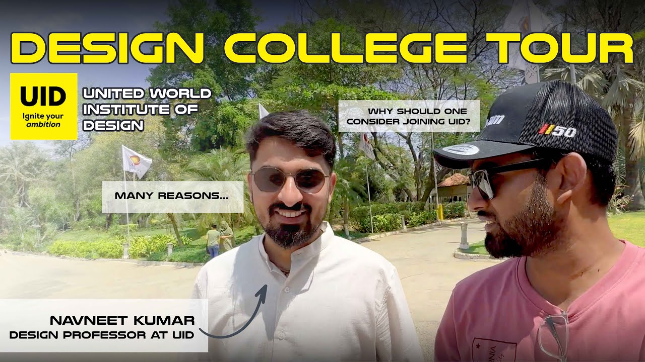 Exploring lush green campus of @Unitedidesign (UID-Design College) Ft.Navneet K -TAD Design Prof.