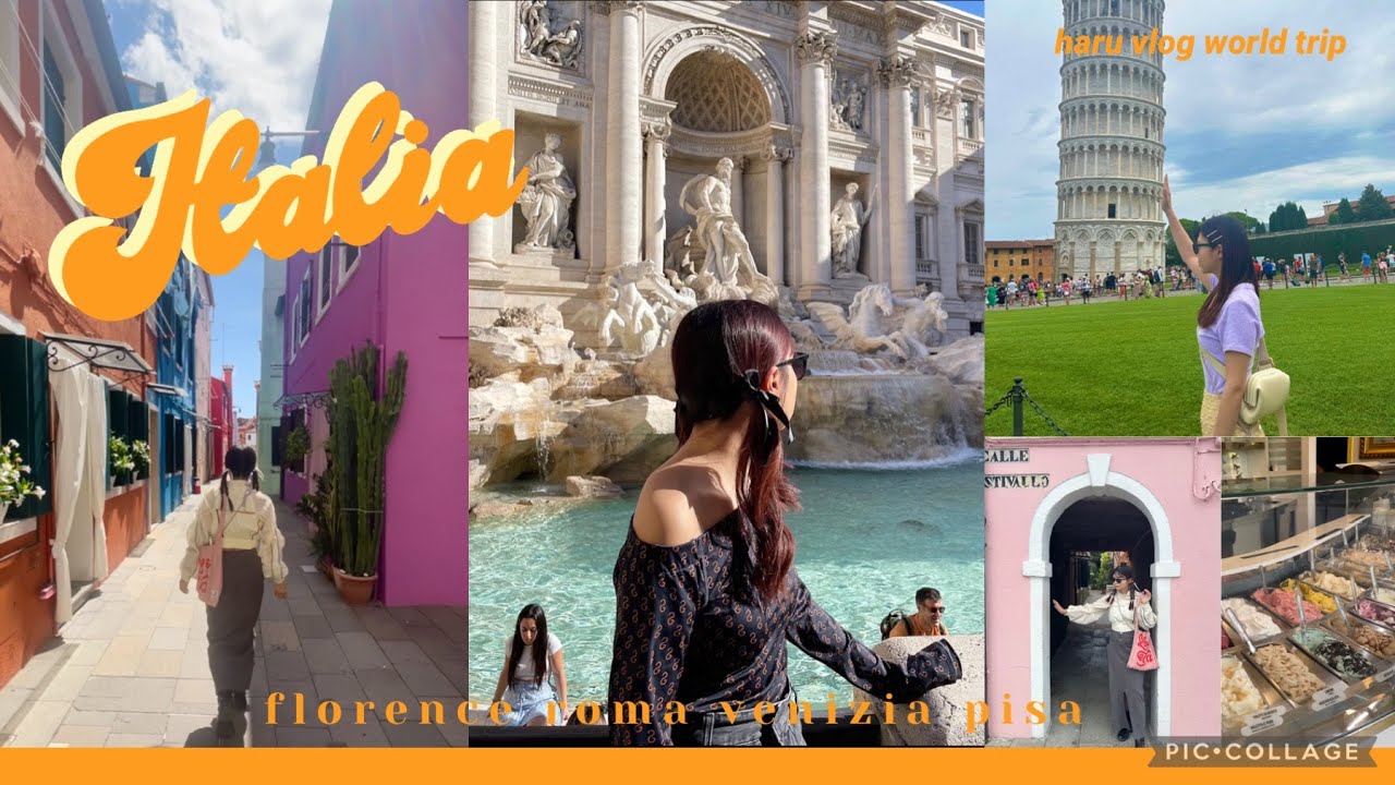 【Italy】世界旅行5カ国目はイタリア♡  | フィレンツェ   | ベネチア  |  ローマ  | ピサの斜塔  |  トレビの泉  | バチカン  | ブラーノ島 | ミケランジェロ広場  |