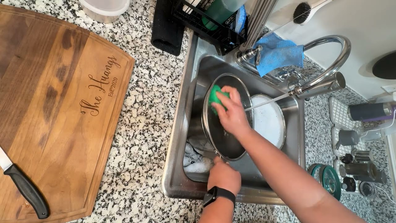 Doing the dishes