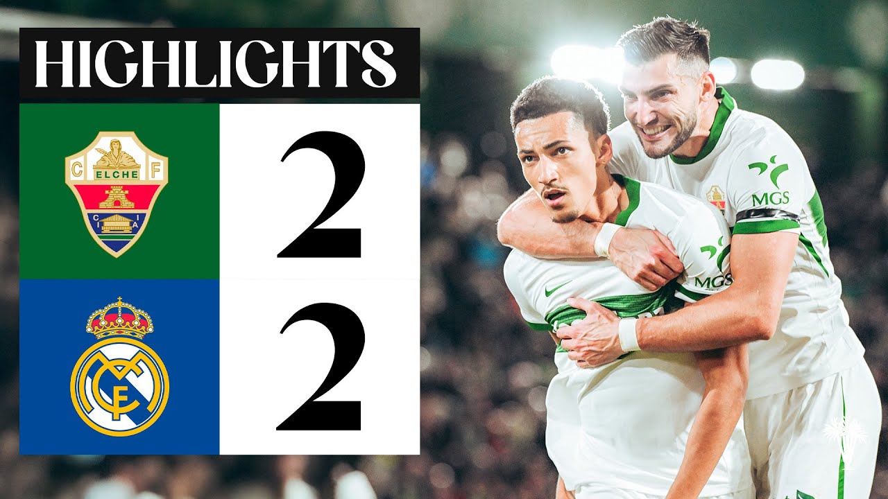 Elche CF vs Real Madrid (2-2) | RESUMEN | J13 | #LALIGAEASPORTS
