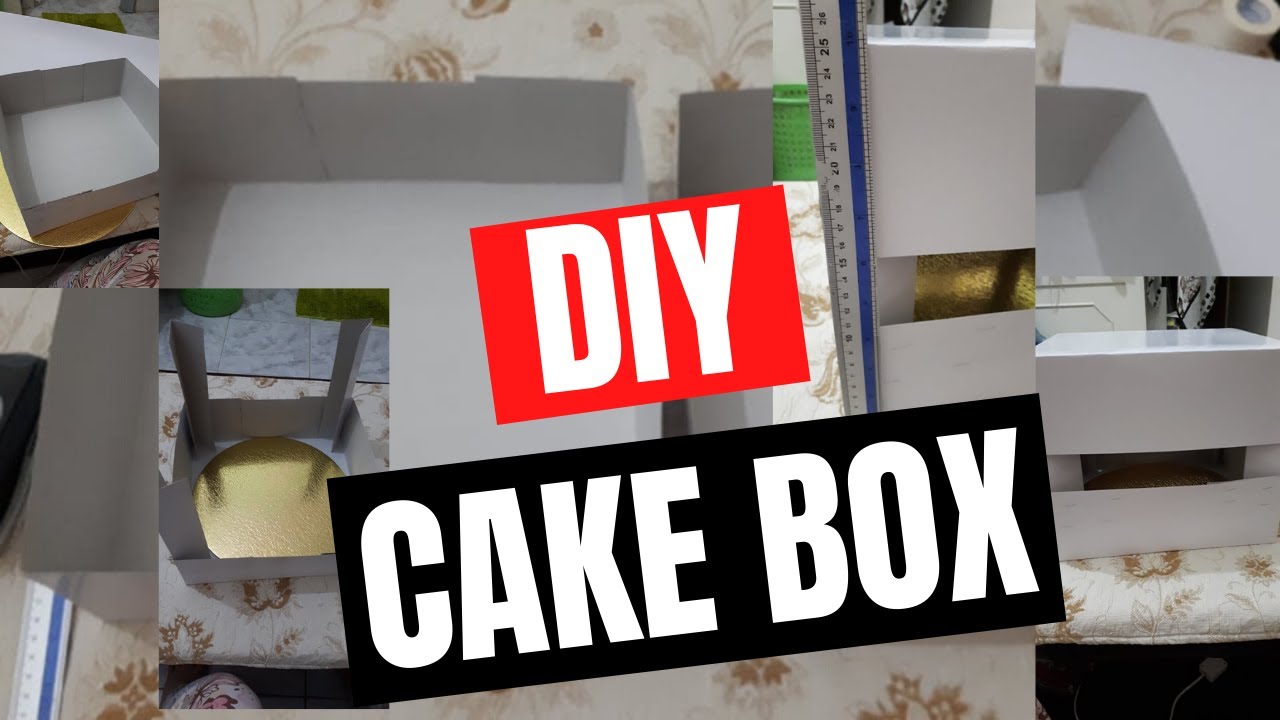 DIY CAKE BOX (FAST&EASY) NO CAKE BOX NO PROBLEM |  PS Vlogs