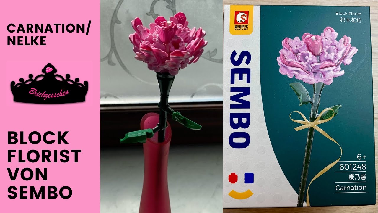 BlueBrixx - Eine gute Alternative zum Lego #Blume8 Carnation Nelke/ Sembo Block Florist