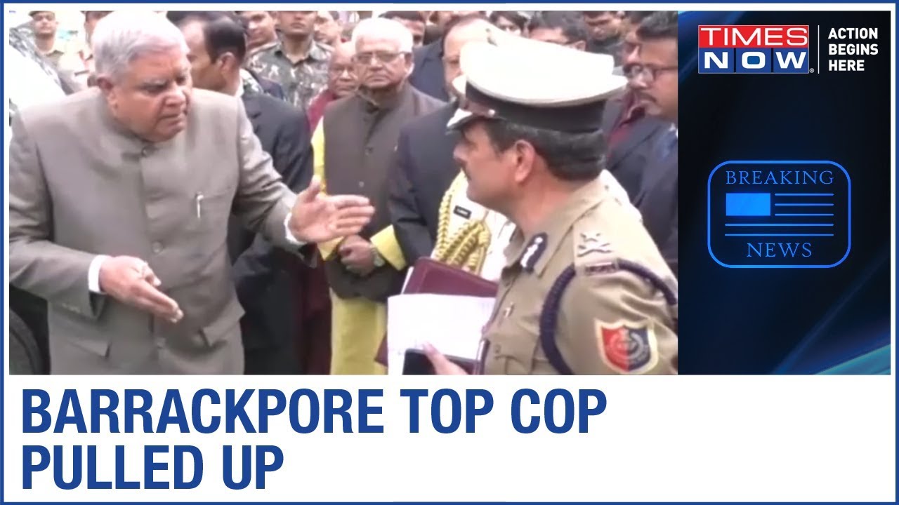 Governor Jagdeep Dhankar slams Barrackpore top cop for reading newspaper