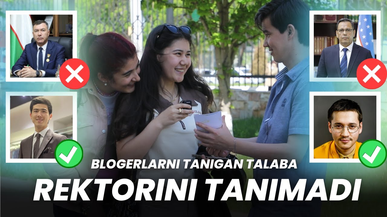 BLOGERLARNI TANIGAN TALABA REKTORINI TANIMADI