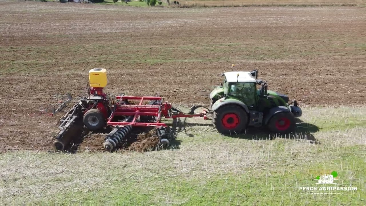 FENDT  722 VARIO ET GREGOIRE ET BESSON BIG'PRO AU DECHAUMAGE DU COLZA 2023